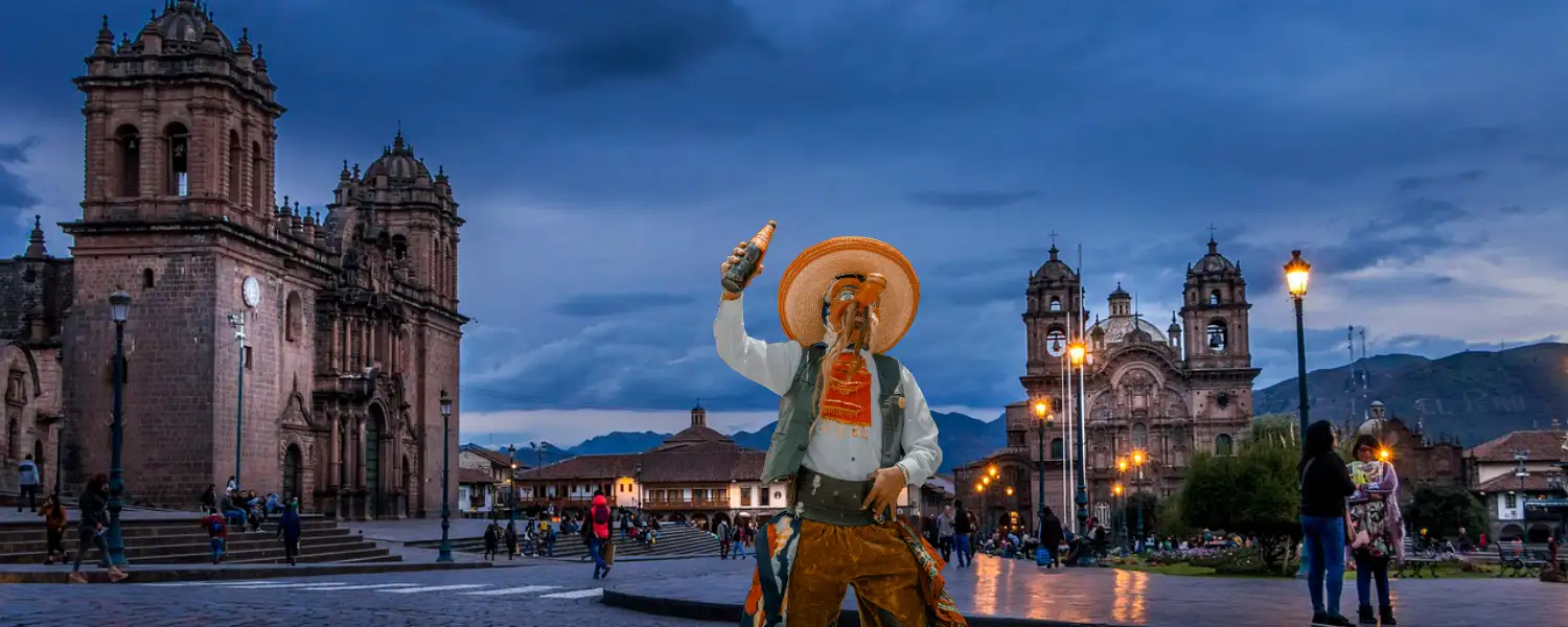 Danzante de Majeño in the main square Cusco